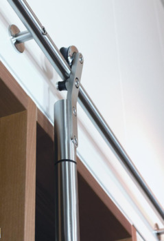 スライド梯子システム, MWE ローラー/吊元伸縮タイプ　高さ 最大 2500 mm, 丸型