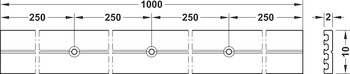 ハーフェレ Loox 放熱ストリップ, LED 2013/2015/3013/3015 用 – Loox､コーナー取付け用